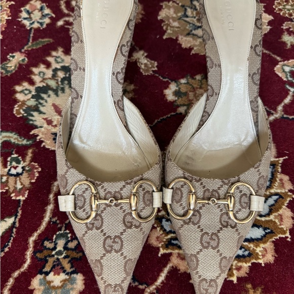 🍁SOLD🍁Gucci Monogram Mules - Picture 3 of 15